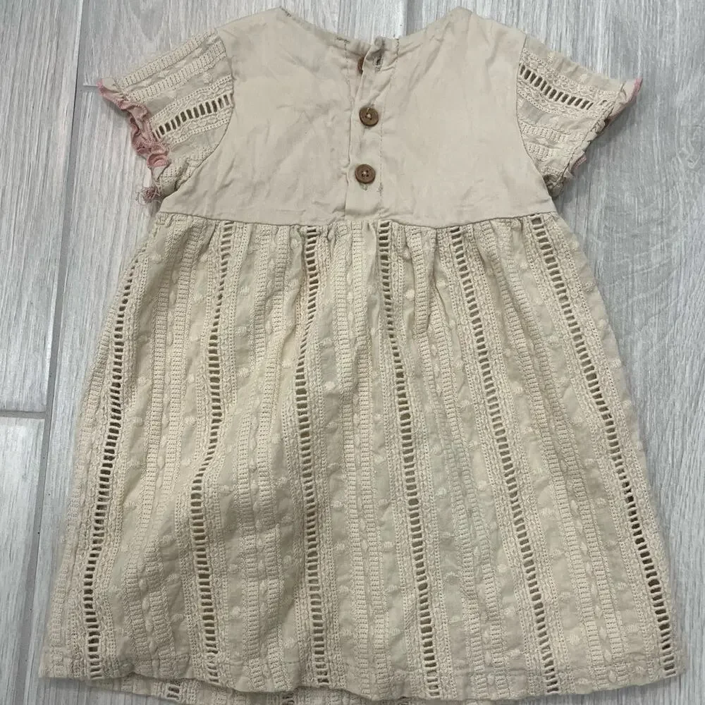 Chelsea & Violet Baby Girl 18M Vintage Style Design Cream Dress